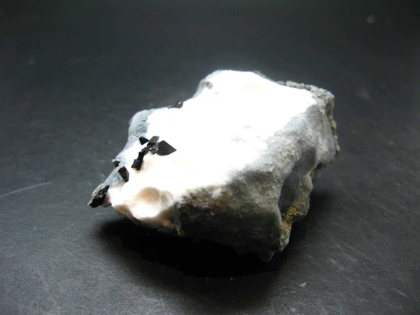 Neptunite on Natrolite Cluster From California - 2.3"