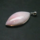 Pink Opal Sterling Silver Pendant From Peru - 1.7"