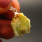 Very Rare Phosphophyllite Silver Pendant From Bolivia - 0.8" - 1.66 Grams