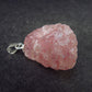 Strawberry Quartz Silver Pendant From Brazil - 1.1" - 3.89 Grams