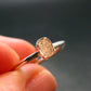 Muonionalusta Meteorite Sterling Silver Ring from Sweden - 1.68 Grams - Size 9