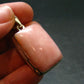 Pink Opal Sterling Silver Pendant From Peru - 1.5"