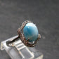 Larimar AAA Quality Sterling Silver Ring - Size 6 - 2.70 Grams