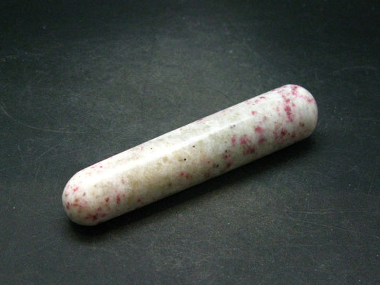 Rare Red Cinnabar Cinabar Wand in Matrix From Peru - 4.3"