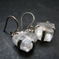 Clear Petalite Crystal Silver Earrings from Brazil - 1.0" - 7.61 Grams