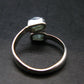Blue Zircon Ring 925 Silver from Cambodia - Size 7