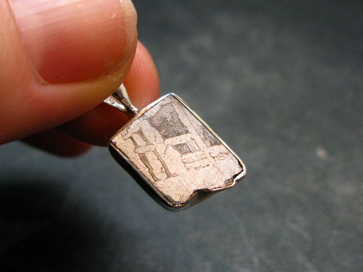 Muonionalusta Meteorite Pendant from Sweden - 0.8" - 2.62 Grams