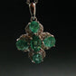 Emerald Silver Pendant W/Chain From Colombia - 3.32 Grams Total