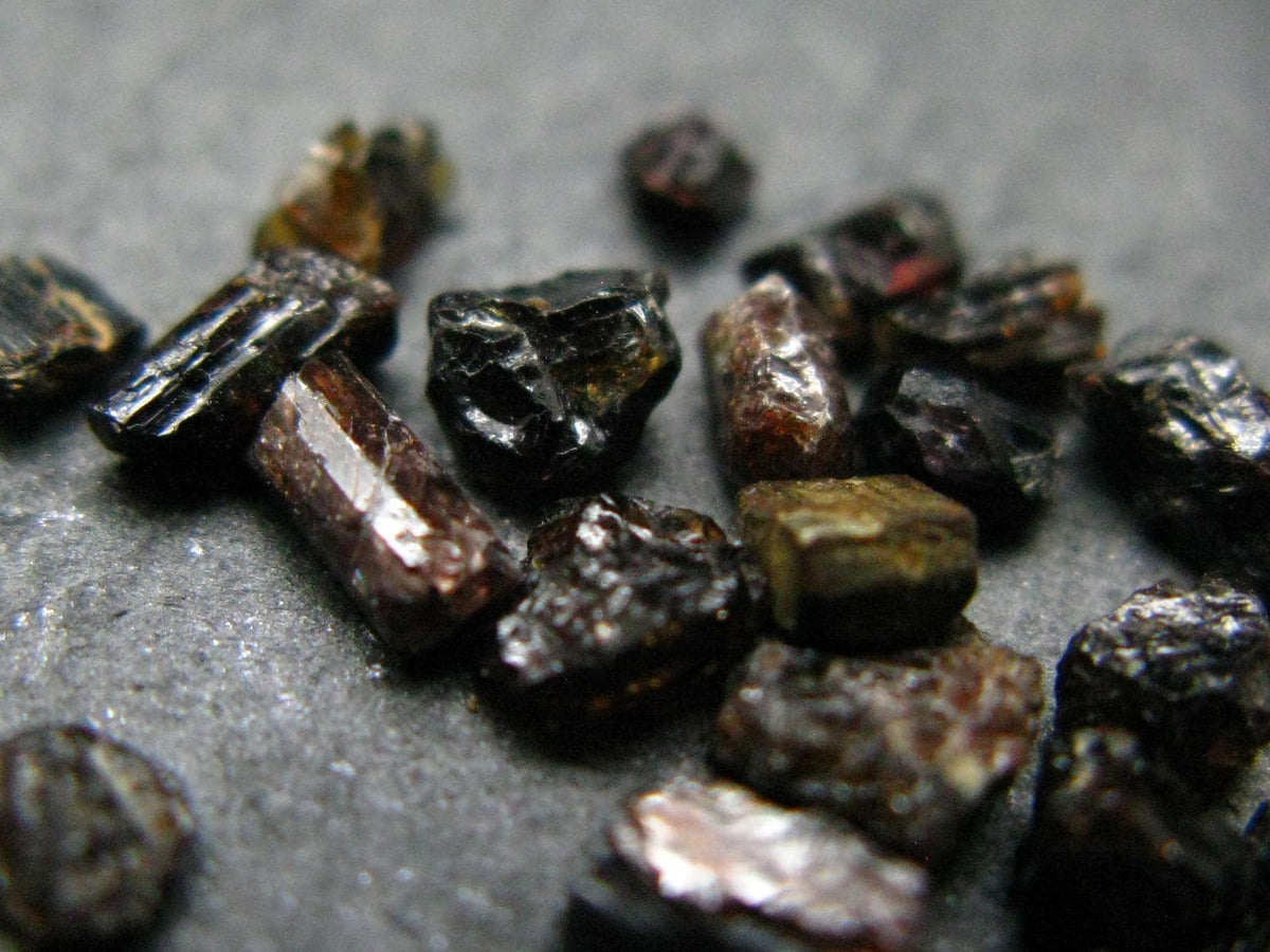 Lot of 25 Rare Painite Crystals From Burma - 4.34 Carats