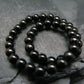 Whitby Jet Genuine Bracelet From UK ~ 7 Inches ~ 4mm Round Beads
