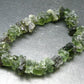 Raw Moldavite Beads Bracelet From Czech Republic - 7" - 16.4 Grams