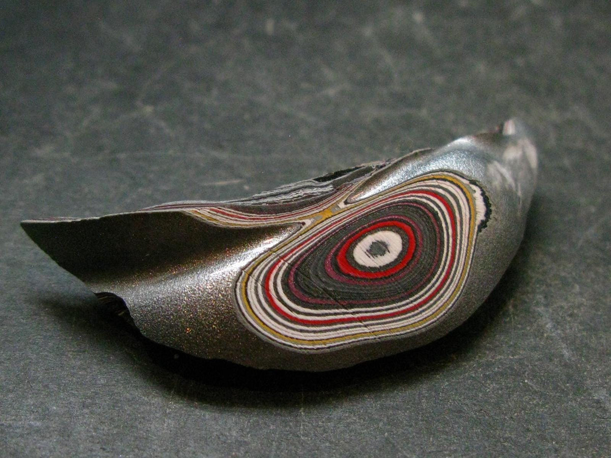 Very Cool Fordite "Detroit Motor City Agate" from Michigan - 1.9"- 4.34 Grams