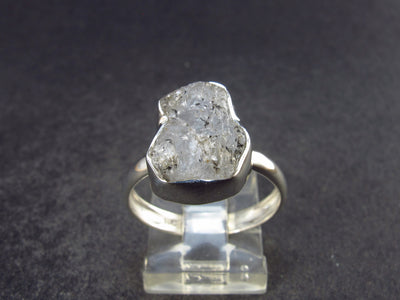 Herderite Crystal Silver Ring from Brazil - 2.45 Grams - Size 8.5