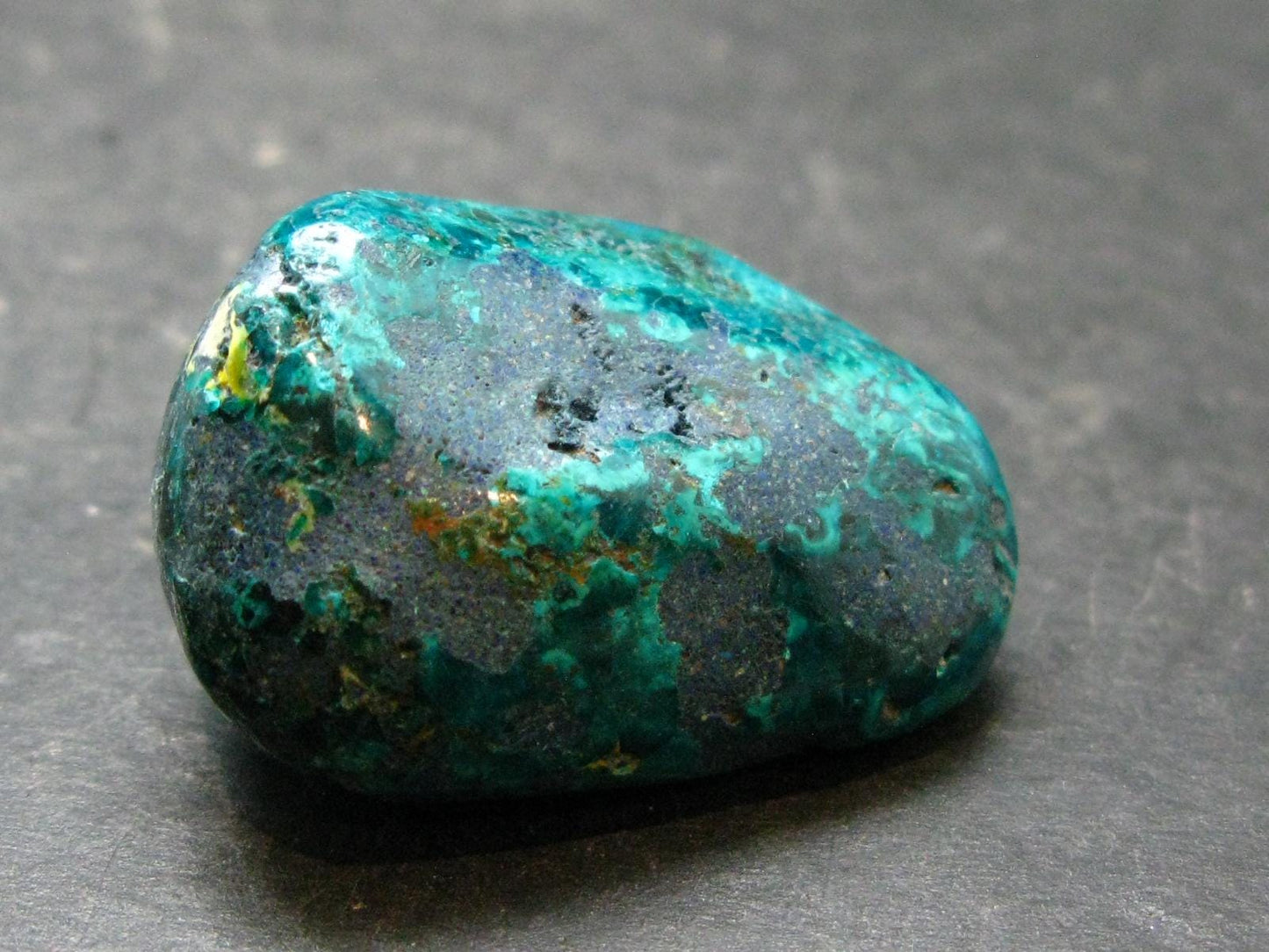Very Nice Tumbled Dioptase Stone from Congo - 1.3" - 21.82 Grams