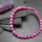 Ruby Genuine Bracelet ~ 7 Inches ~ 6mm Round Beads