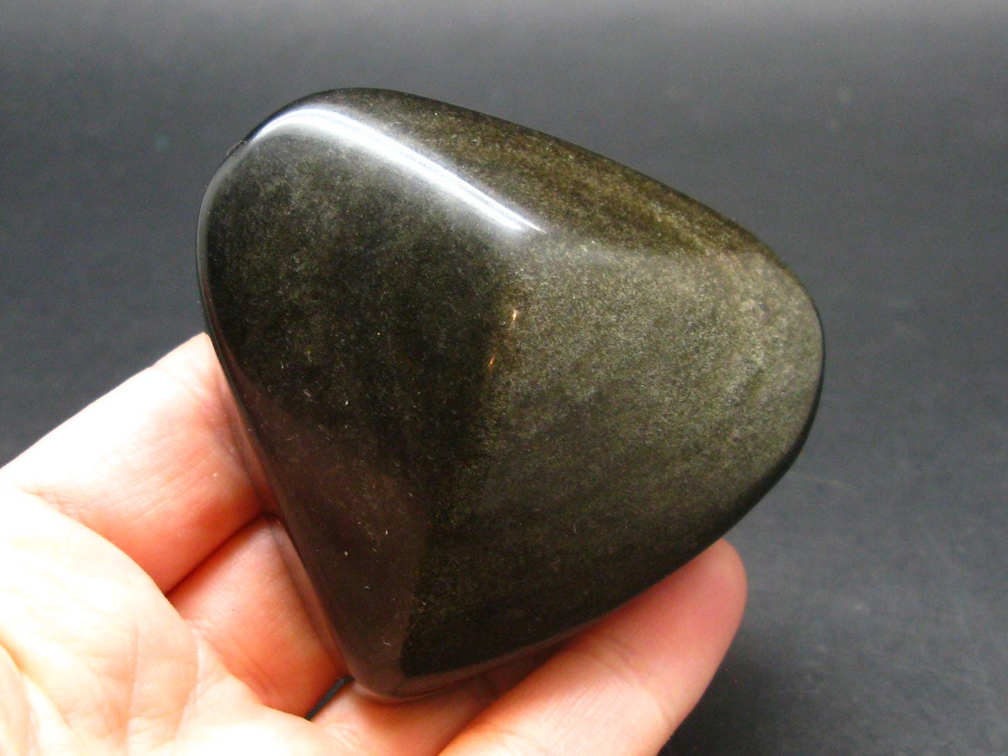 Black Obsidian Heart From Mexico - 2.1"