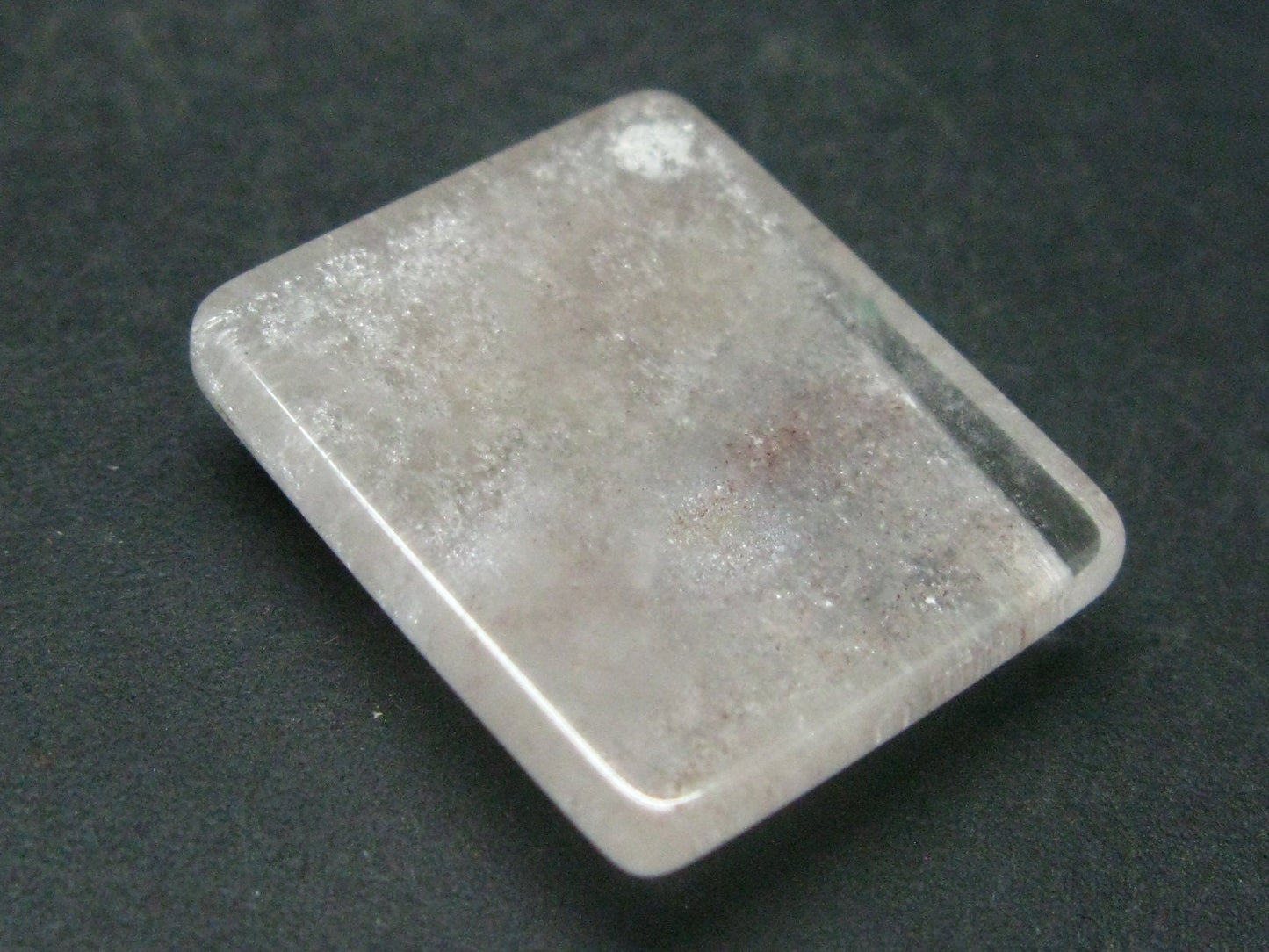 Papagoite & Ajoite in Quartz Cabochon from Messina S. Africa - 39.50 Carats - 25x21mm