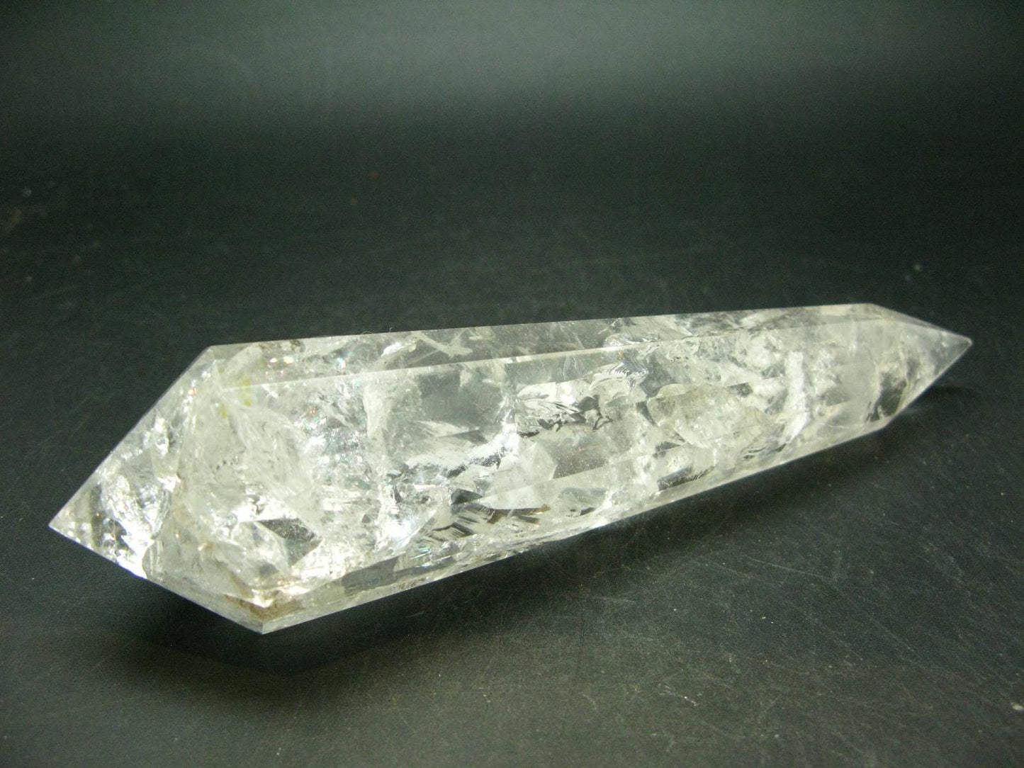 Perfect 12 Sided Quartz Vogel Crystal Healing Wand - 6.0" - 249.92 Grams