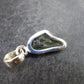 Natural Gem Moldavite Tektite SS Pendant from Czech Republic - 1.24 Grams - 0.8"