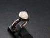Very Rare White Cryolite 925 Silver Ring from Greenland - Size 7 - 1.90 Grams