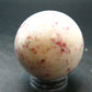 Large Cinnabar in Quartz Sphere from Peru - 188.35 Grams - 2.0"