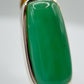 Natural Chrysoprase Pendant – Green Gemstone Sterling Silver Jewelry - Weight 6.07 g