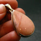 Pink Opal Sterling Silver Pendant From Peru - 1.6"