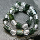 Green Tourmaline & Quartz Genuine Bracelet ~ 7 Inches ~ 6mm Crystal Beads