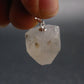Spider quartz!! Rare Hollandite in Quartz Crystal Silver Pendant from Madagascar - 0.8" - 4.78 Grams