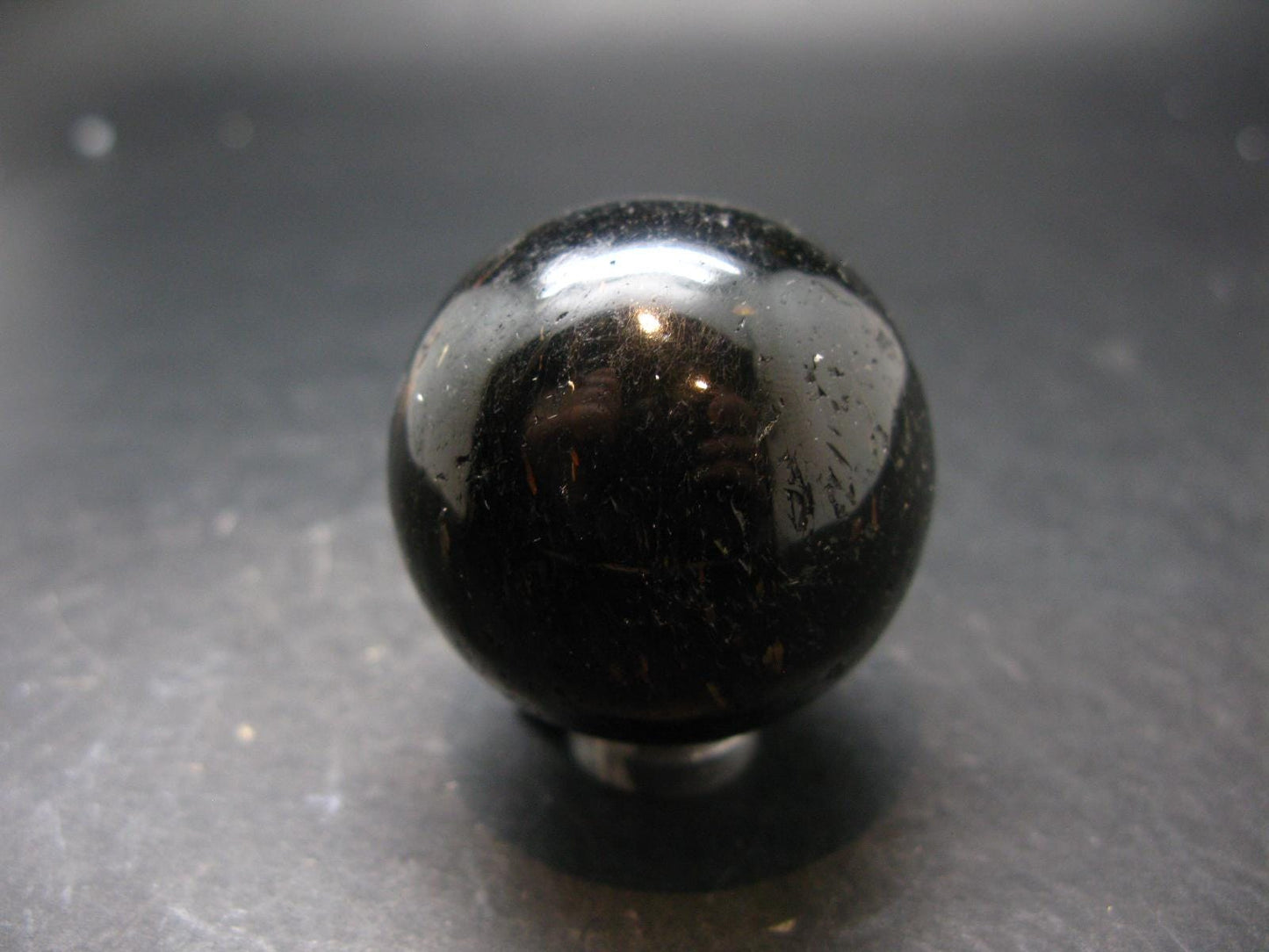 Nuumite Nuummite Sphere Ball From Greenland - 1.5" - 103.72 Grams