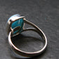 Larimar AAA Quality Sterling Silver Ring - Size 8.75 - 4.81 Grams