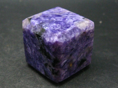 Large Nice Charoite Cube From Russia - 1.2" - 70.5 Grams