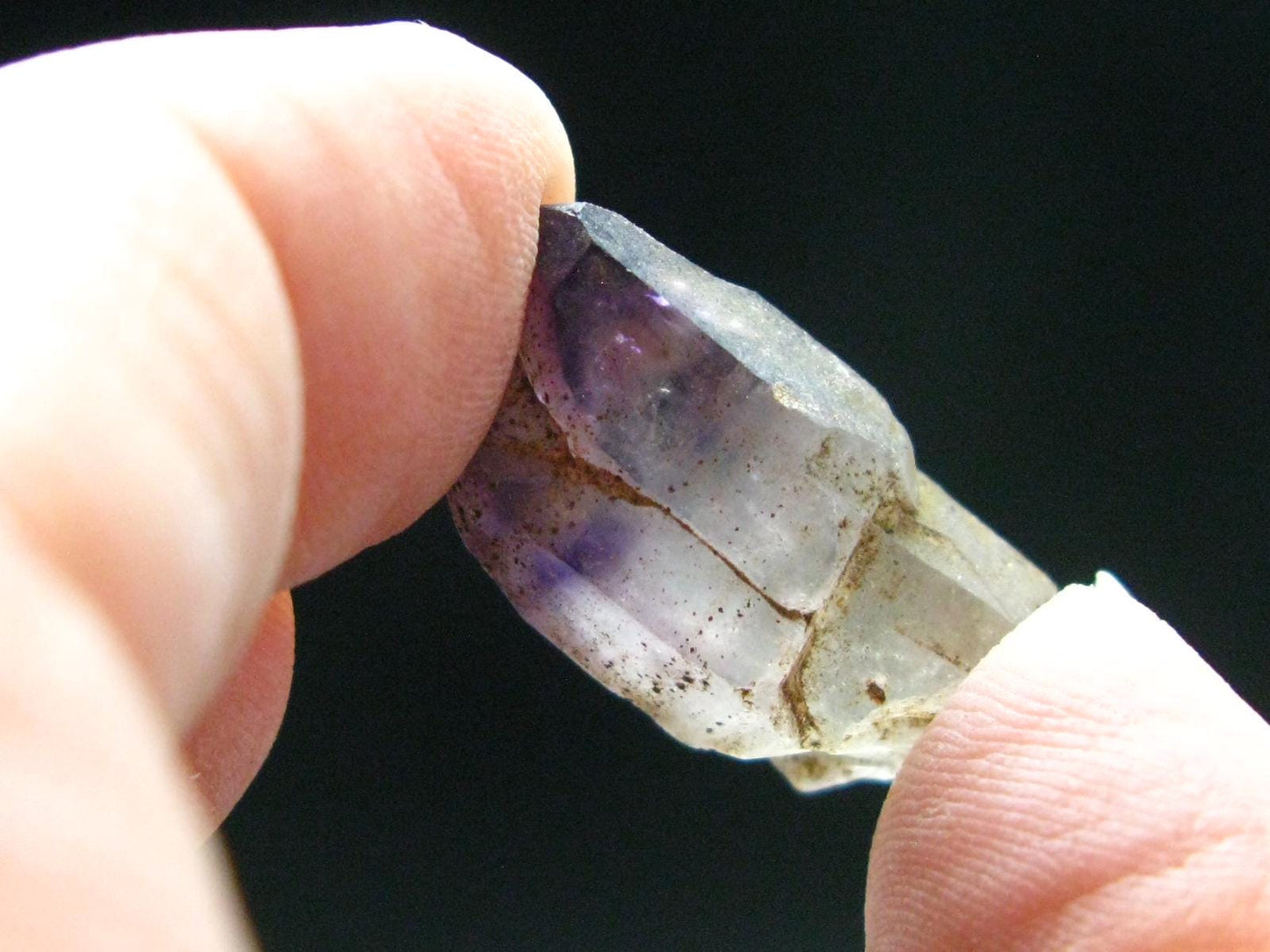 Lot Of 10 Rare Brandenberg Brandberg Amethyst Quartz Crystals From Namibia - 69.61 Grams