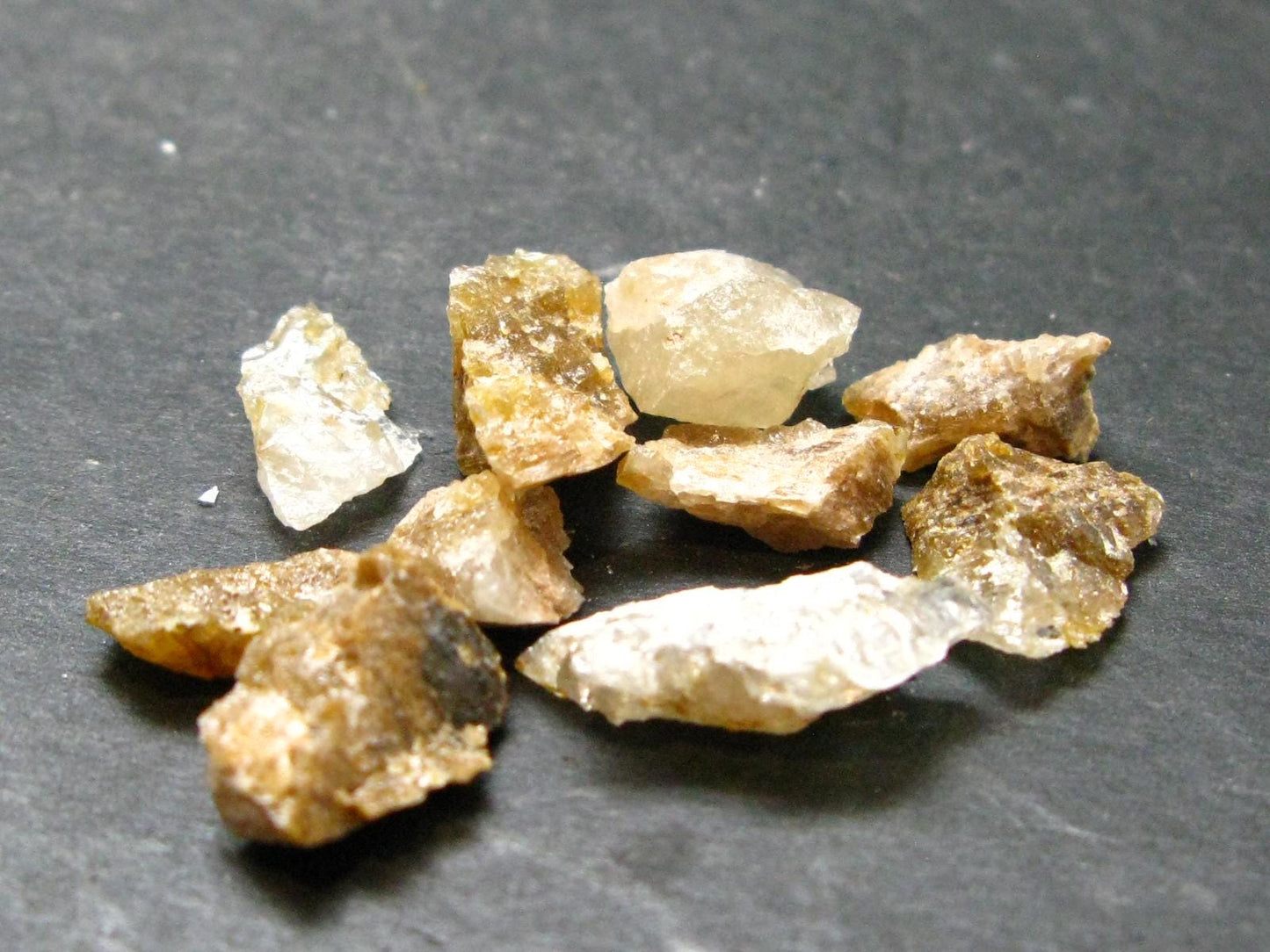 Lot of 10 Herderite Crystals from Brazil - 5.59 Grams