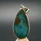 Turquoise Silver Pendant - 1.6" - 6.07 Grams