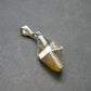 Nice Rare Terminated Epidote Crystal Silver Pendant From Peru - 1.4" - 3.52 Grams
