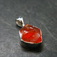 Raw Fire Opal Sterling Silver Pendant From Mexico - 0.7" - 1.0 Grams