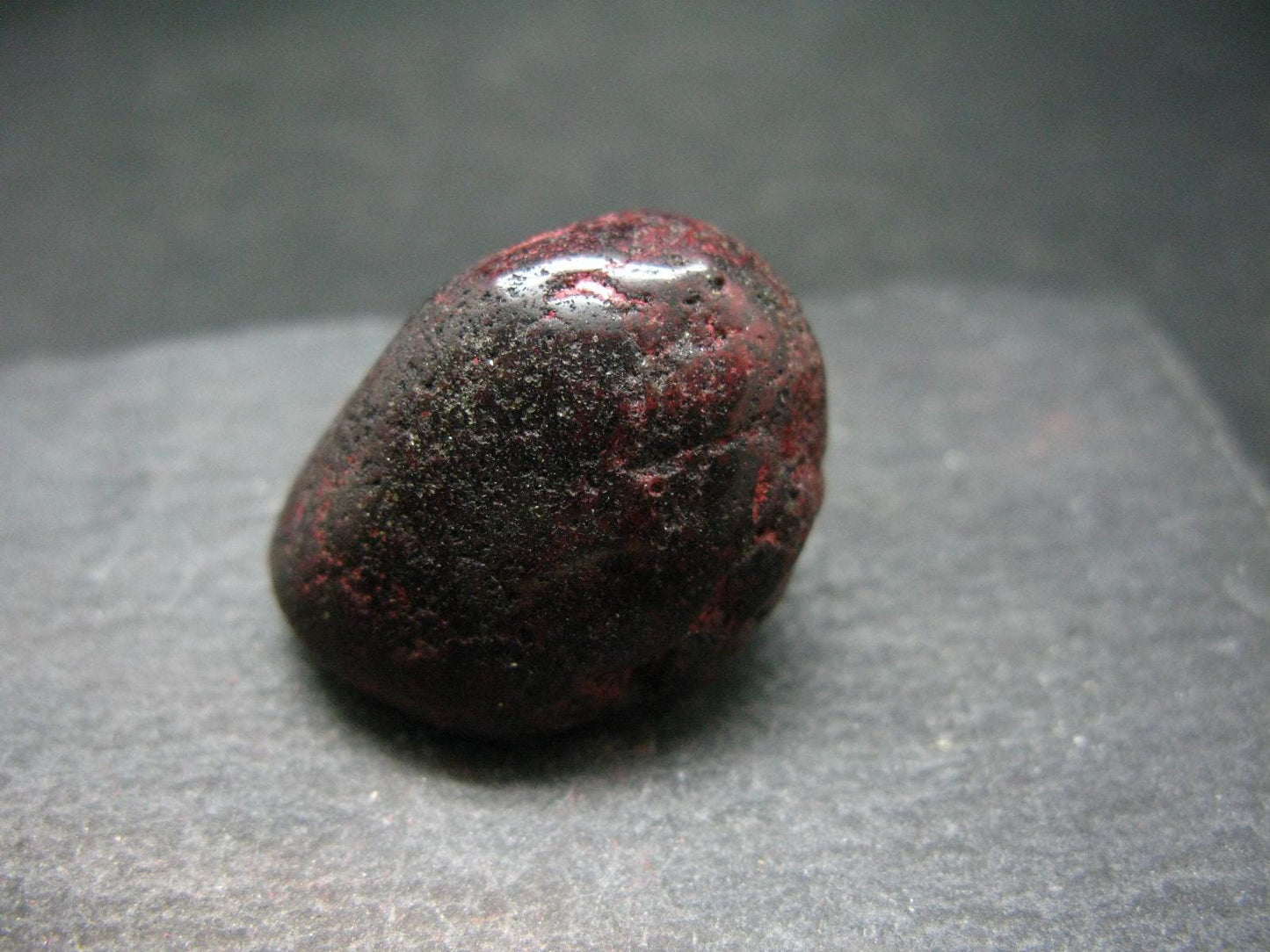 Red Cinnabar Cinabar Tumbled Piece From Spain - 21.39 Grams - 1.2"