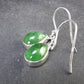Tsavorite Gem Green Garnet Sterling Silver Earrings from Tanzania - 3.16 Grams