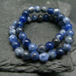 Sodalite Genuine Bracelet ~ 7 Inches ~ 4mm Round Beads