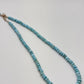 Blue Larimar Bead Necklace Natural Gemstone Necklace Ocean Style Jewelry Gift