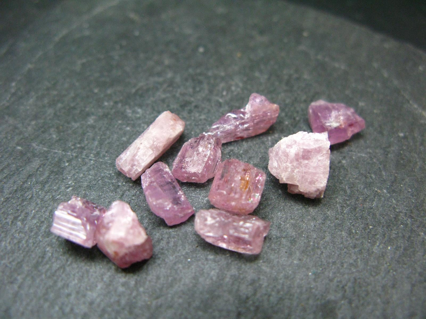 Lot of 10 Pink Imperial Topaz Crystals from Brazil - 20.80 Carats