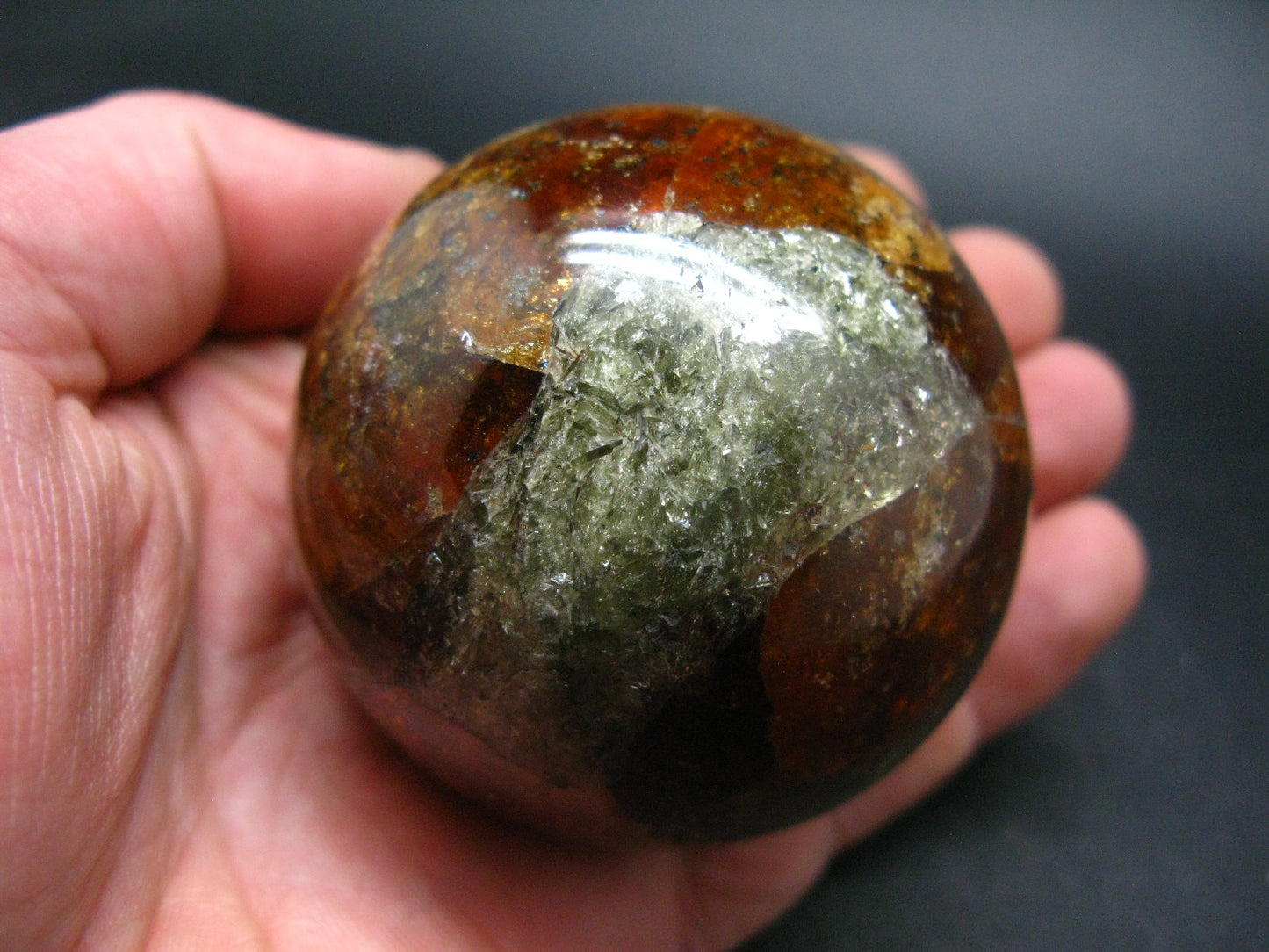 Rare Spessartine Garnet Sphere Ball From Tanzania - 2.5" - 480 Grams