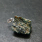 Extremely Rare Rough Grandidierite Silver Pendant From Madagascar - 0.9" - 2.94 Grams
