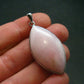 Pink Opal Sterling Silver Pendant From Peru - 1.7"