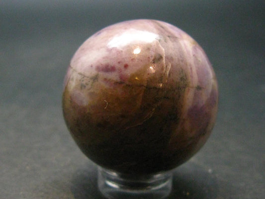Purple Jade Sphere Ball From Turkey - 1.2"