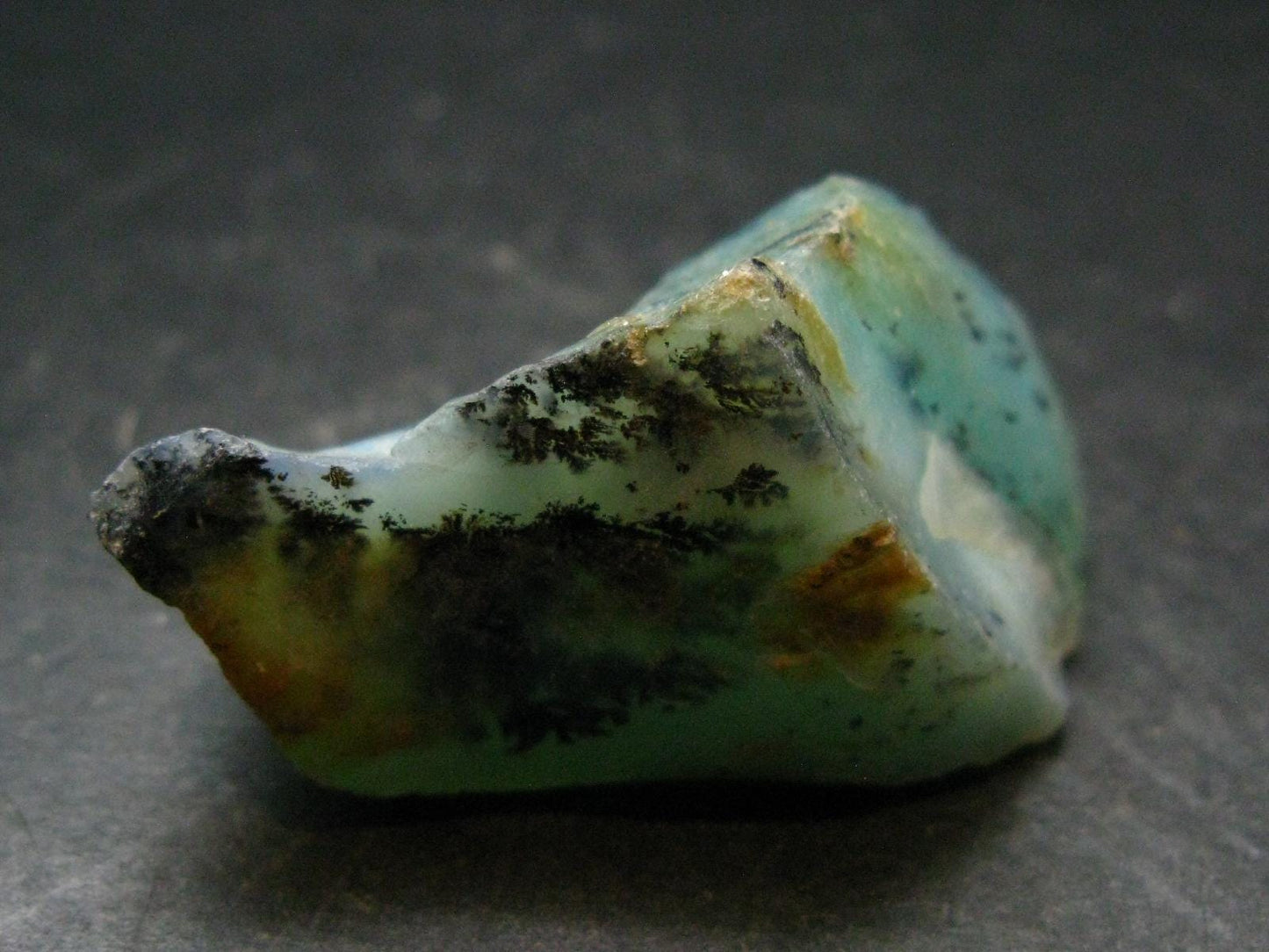 Andean Opal!! Natural Raw Greenish-Blue Opal Raw Piece from Peru - 1.6" - 19.42 Grams