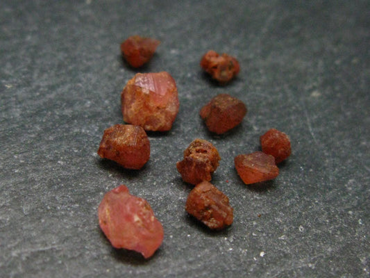 Rare Lot of 10 Pezzottaite Pink Beryl Crystals from Madagascar - 6.17 Carats