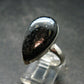 Very Rare Nuumite Nuummite Sterling Silver Plated Ring from Greenland - 5.94 Grams - Size 9