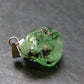 Tsavorite Gem Green Garnet Sterling Silver Pendant From Tanzania - 0.8" - 3.0 Grams